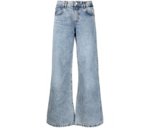 Weite Kyoto Jeans mit Logo-Patch