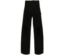Gerade Jeans im Distressed-Look