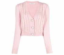 Cropped-Cardigan mit V-Ausschnitt