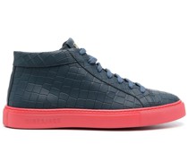 High-Top-Sneakers mit Kroko-Effekt