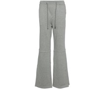 panelled-design cotton trousers