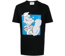 T-Shirt mit Popeye-Print