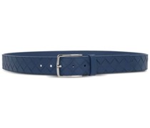 Intrecciato leather belt