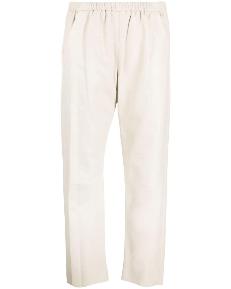 DROMe Damen Cropped-Jogginghose aus Lammleder
