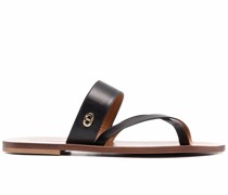 Sandalen mit überkreuzten Riemen