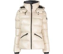 Gefütterte Jacke mit Logo-Patch