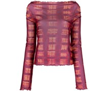 Bluse mit grafischem Print