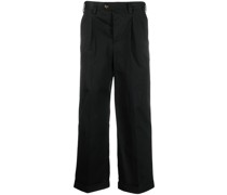 Cropped-Hose mit Bundfalten