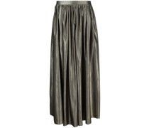 High-Waist-Maxirock mit Falten