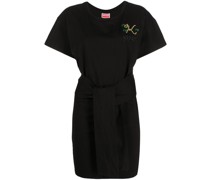T-Shirtkleid mit Logo-Stickerei