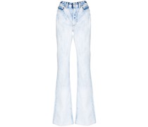 Schlagjeans mit hohem Bund