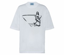 T-Shirt mit Meerjungfrauen-Print