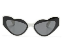 heart-shape frame sunglasses
