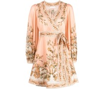 Chintz Minikleid mit Blumen-Print