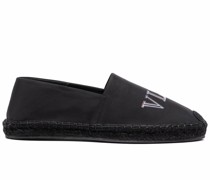 Espadrilles mit Logo-Stickerei
