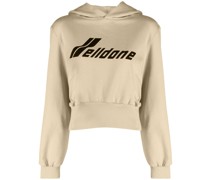 Cropped-Hoodie mit Logo