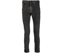 Skinny-Jeans mit Glitter-Detail