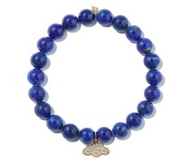 14kt Gelbgoldarmband mit Lapislazuli