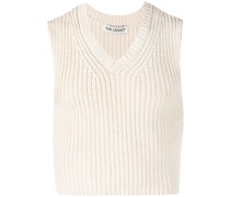 Gerippter Cropped-Pullunder