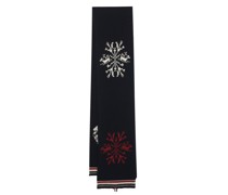 Intarsien-Schal mit Schneeflocke