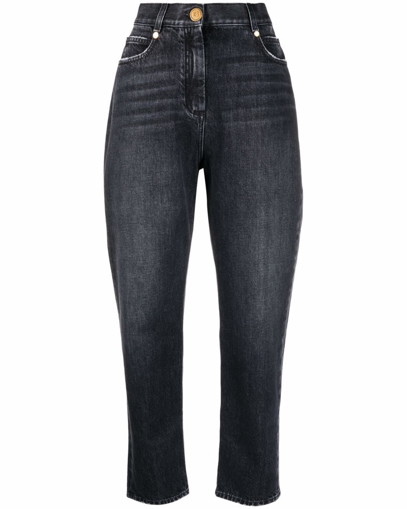 Balmain Damen Boyfriend-Jeans