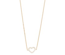 14kt Gelbgoldhalskette mit Diamanten