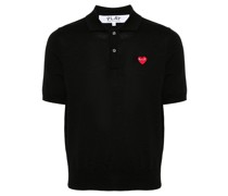 signature heart-patch polo shirt