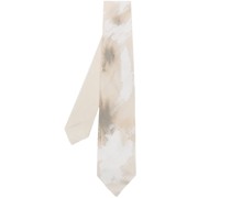 abstract-print tie