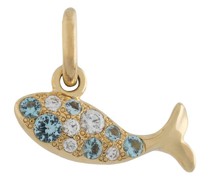 18kt Gelbgoldanhänger mit Diamanten