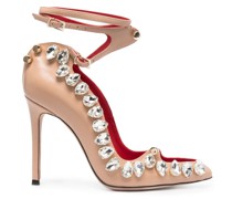 Pumps mit Kristallen 120mm