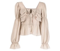 Bluse mit Volants