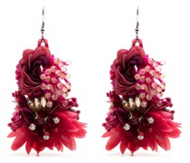 Hängeohrringe mit Blumen