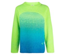 Intarsien-Pullover mit Farbverlauf