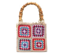 mini Summer crochet tote bag