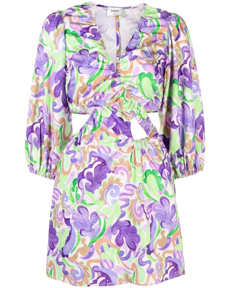 SUBOO Damen Kleid mit Cut-Outs