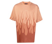 T-Shirt mit Flammen-Print