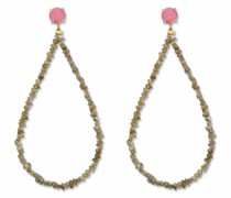 18kt Goldohrringe mit Diamanten