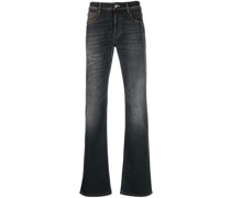 Straight-Leg-Jeans mit Logo-Patch