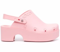 Slingback-Mules mit Plateau 60mm