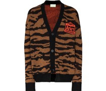 Cardigan mit Tigermuster