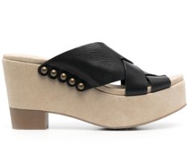 Mules mit Wedge-Absatz