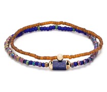 14kt Gelbgoldarmband mit Lapislazuli