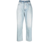 Tief sitzende Straight-Leg-Jeans