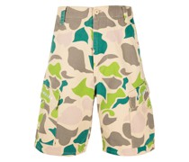 Cargo-Shorts mit Camouflage-Print