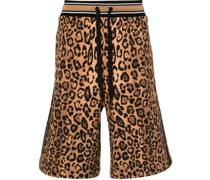 Sport-Shorts mit Geparden-Print