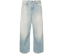 Weite Cropped-Jeans
