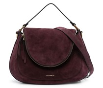 Schultertasche aus Wildleder
