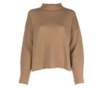 Kaschmirpullover mit Stehkragen