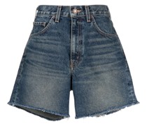 Jeans-Shorts mit hohem Bund