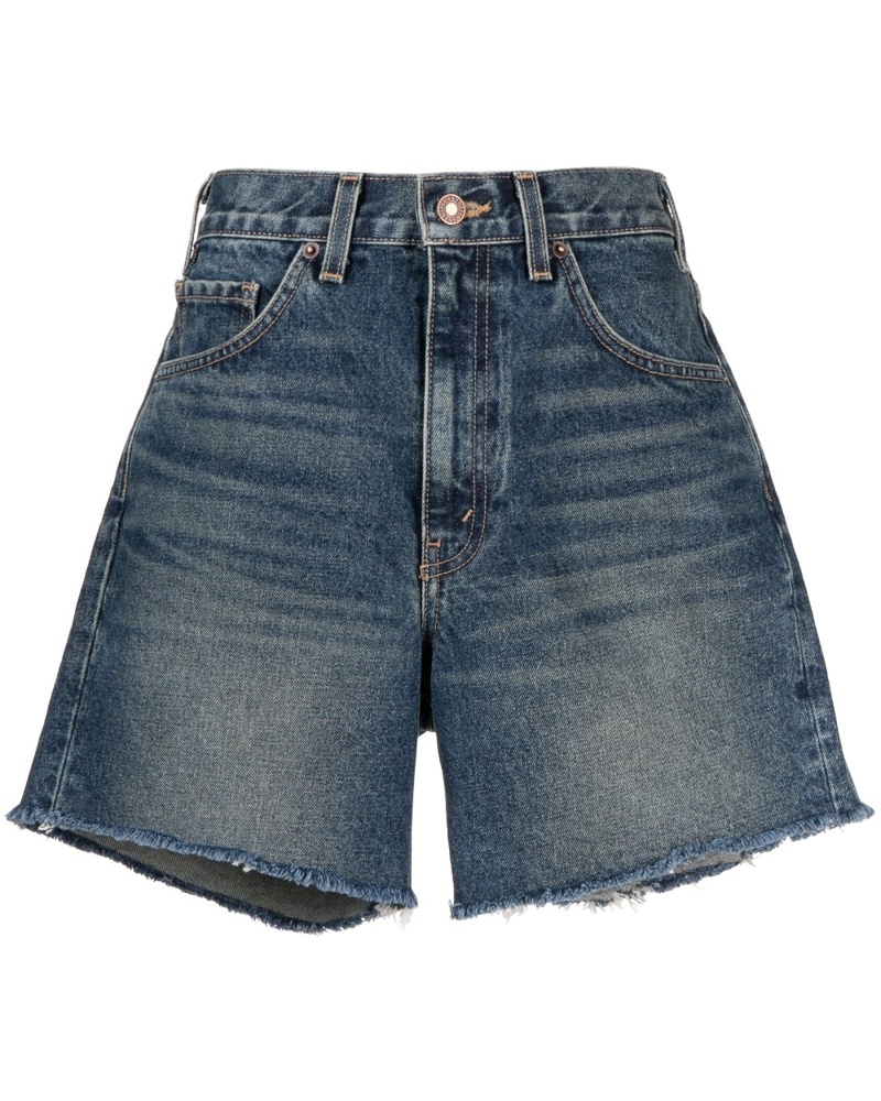 Nili Lotan Damen Jeans-Shorts mit hohem Bund